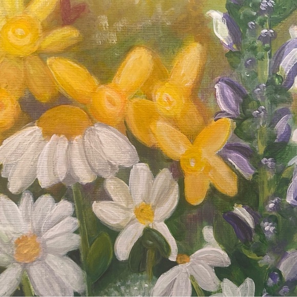 My Happy Place on reclaimed canvas. - Picture 8 of 9